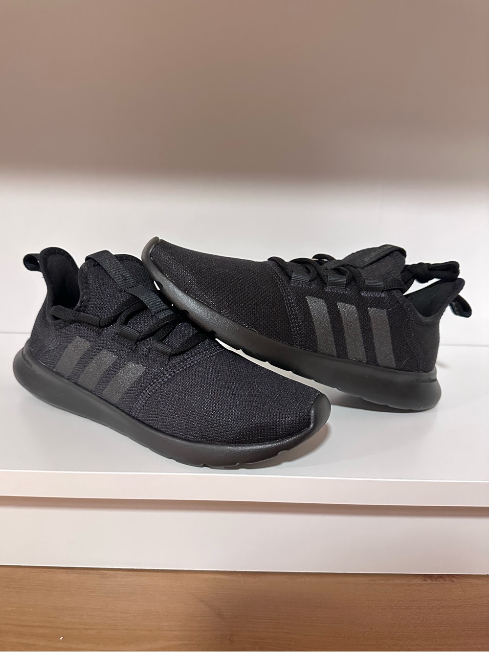adidas Black Slip-On Sneaker Cloudfoam Pure 2.0 Women’s Size 6 Athletic Shoes